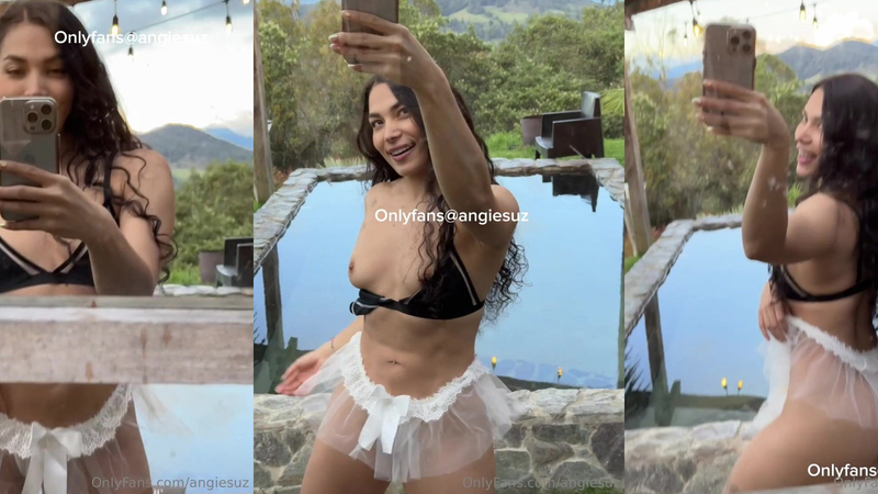 Fotos de Angie Suz desnuda en la piscina Packs Onlyfans